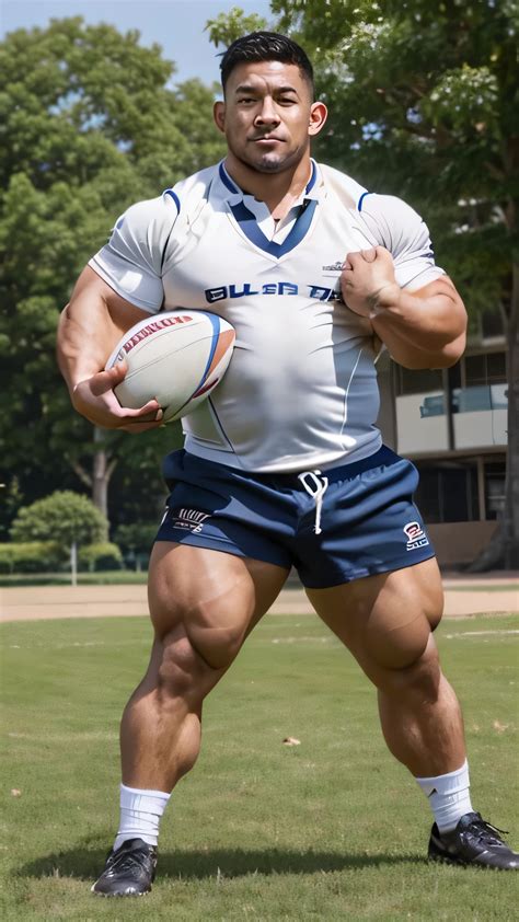 Arafed man in a white shirt holding a football in a field - SeaArt AI