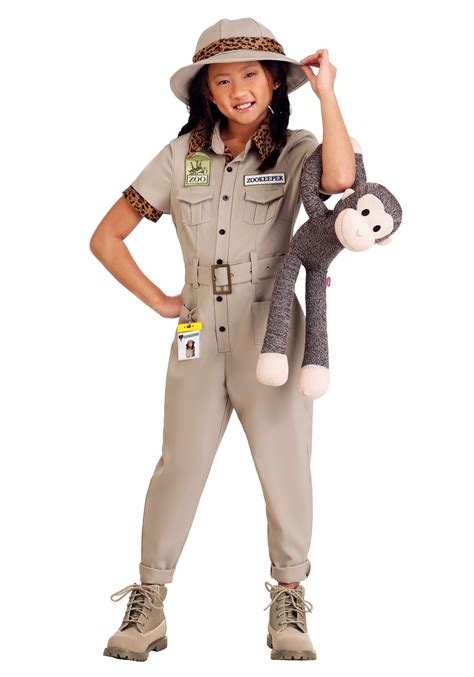 Girl's Zookeeper Costume | Kid's Uniform Costumes