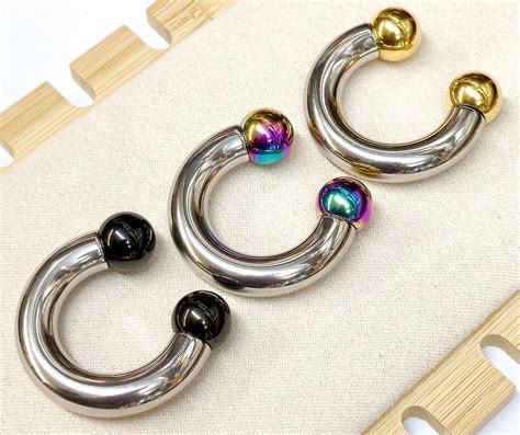 prince albert jewelry pa rings circular horseshoe barbell genital pier