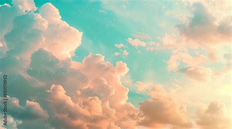 beautiful pastel clouds   sky soft  dreamy  retro aesthetic