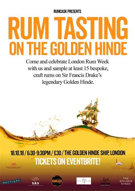 Craft Rum Tasting on The Golden Hinde – London Rum Week – Rumcask