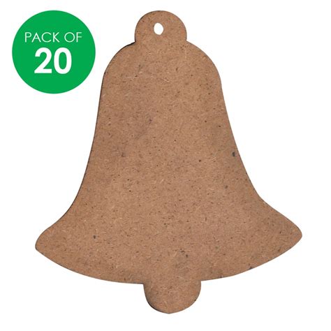 Wooden Bell Shape - Pack of 20 | Christmas Ornaments | CleverPatch ...