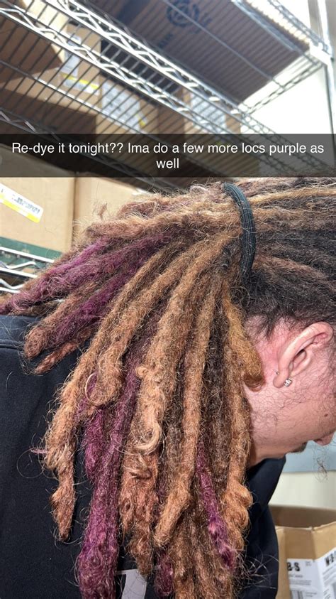Re-dye it tonight?? Ima do a few more locs purple as well : r/Dreadlocks