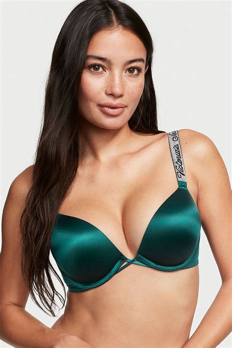 Victoria's Secret Shine Strap Add 2 Cups Push Up Bombshell Bra