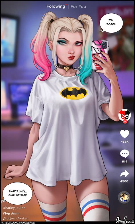 harley quinn and poison ivy (dc comics) drawn by aroma_sensei | Danbooru