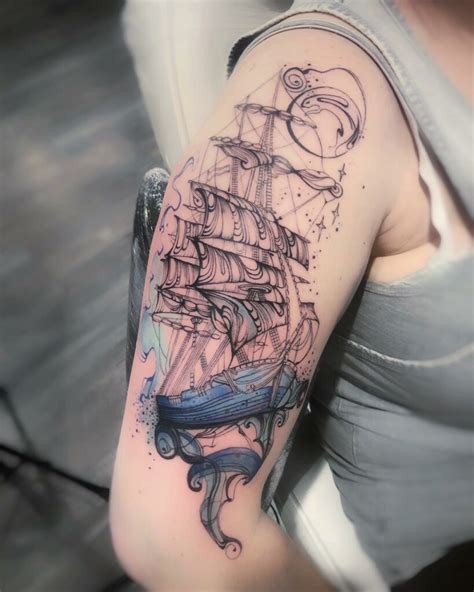 12+ Traditional Pirate Ship Tattoo Ideas To Inspire You!