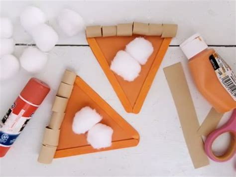 Craft Stick Pumpkin Pie Craft - Our Kid Things