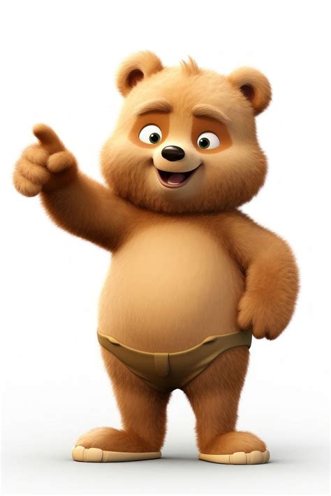 angry bear standing mammal cute premium photo illustration rawpixel