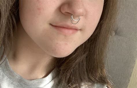finally changed my septum ring! i was super nervous but i’m super happy ...