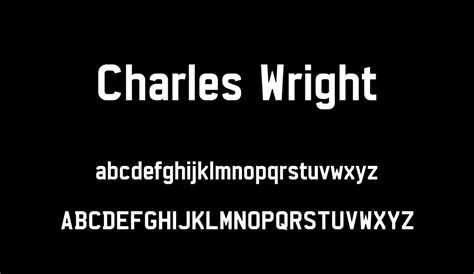 charles wright  font