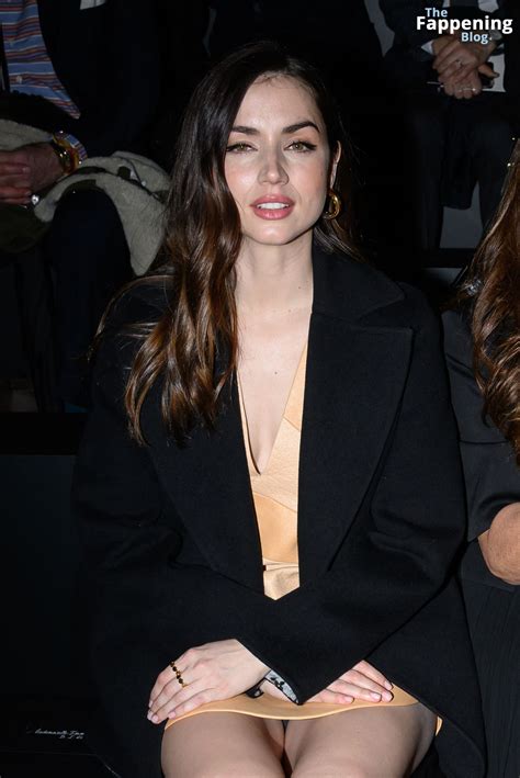 Ana de Armas Flashes Her Underwear at the Louis Vuitton Fashion Show in