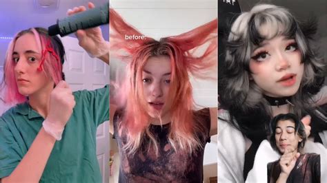 hair dye inspiration ~ Tiktok Compilation - YouTube