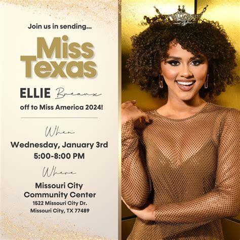 Houston native Miss Texas America Ellie Breaux competing for Miss