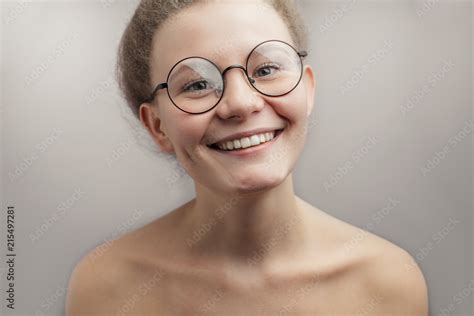 nude girl with positive look. nude female body Stock Photo | Adobe Stock