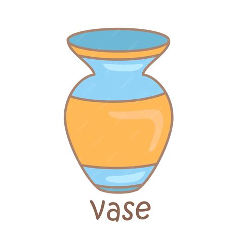 Como Se Escreve Vaso - Alfabeto v para vaso vocabulário lição escolar ilustração de desenho ...