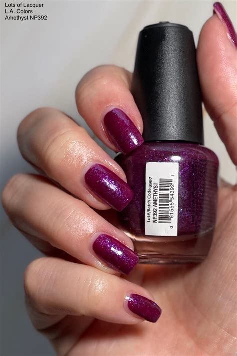 Dark Purple Nails With Glitter — Lots of Lacquer