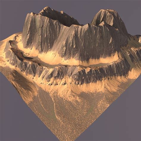 3d Model Mountain Maps Terrain