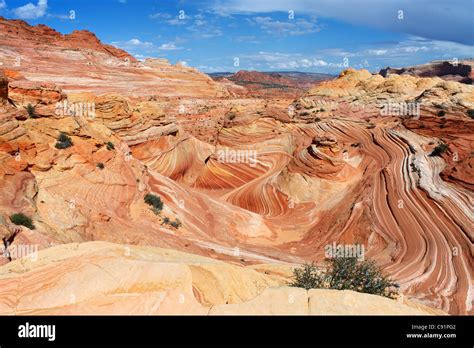 sandstone formations  wave coyote buttes vermilion cliffs
