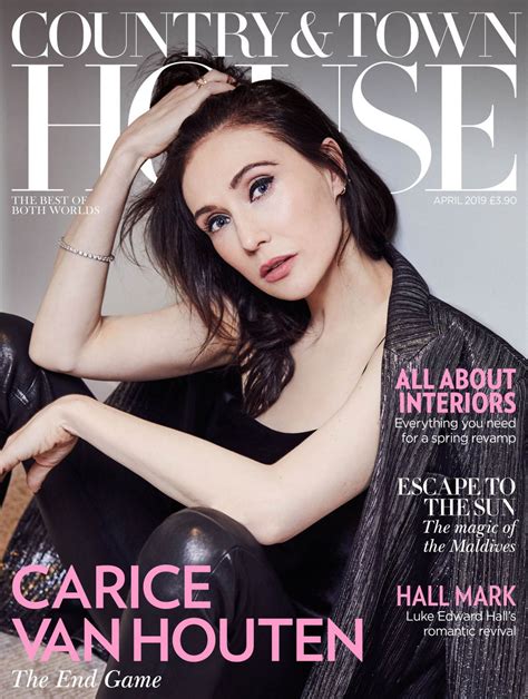 CARICE VAN HOUTEN in Country & Town House Magazine, April 2019 – HawtCelebs