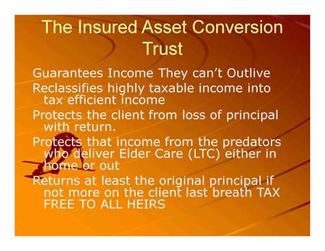 The Insured Asset Conversion Trust Presentation – Himmelstein Financial