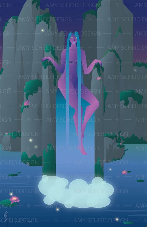 Naiad Water Nymph Printable Art | Etsy