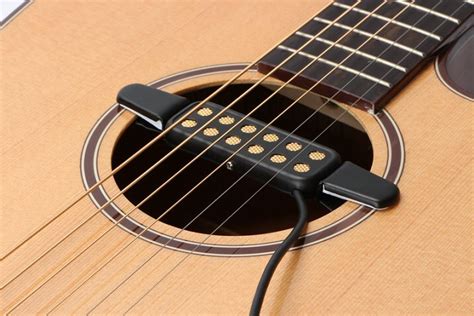 12-hole акустическая акустическое отверстие для гитары Пикап Магнитный ...