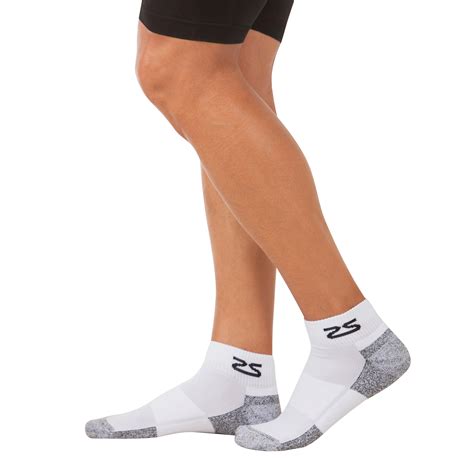 Zensah Unisex's Running Compression Socks-White, Small: Amazon.co.uk