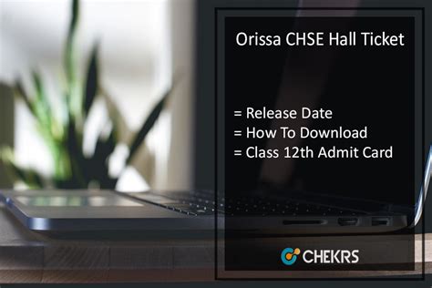 CHSE Odisha Admit Card 2024 - Download Orissa (+2) 12th Hall Ticket