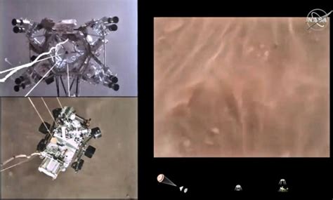 stunning  onboard video  perseverances incredible landing