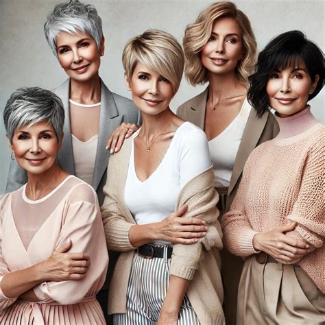 stunning short haircuts  older women