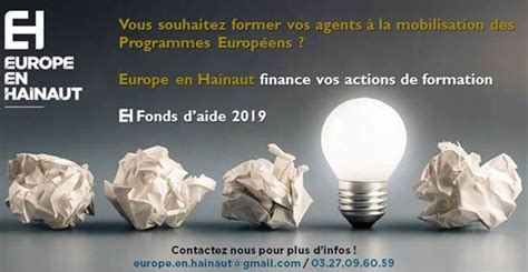 europe en hainaut finance vos actions de formation pole ess