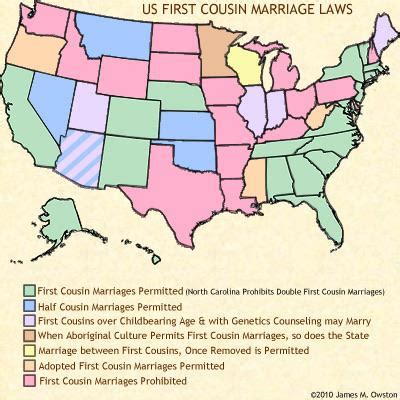 First cousin marriage laws in the US (Alabama isn’t the only state ...