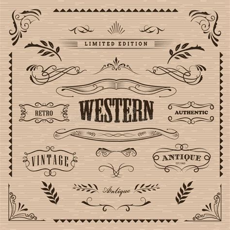 Western Scroll Border