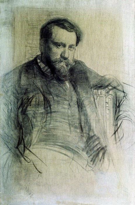 Portrait of the artist Valentin Serov — Ilya Repin