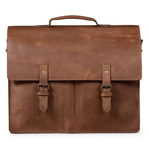 Complete Leather Briefcase - Saddle Brown - HIDES
