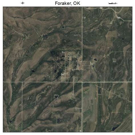 Aerial Photography Map of Foraker, OK Oklahoma