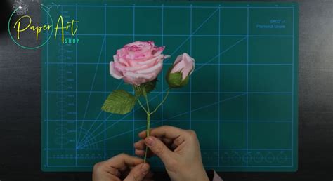 tutorial  trandafirul din hartie creponata floristica paper art