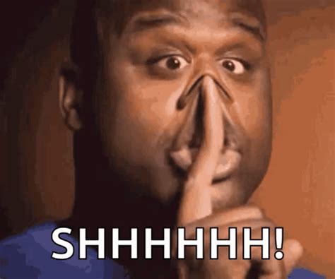 shh shush gif shh shush shaq discover share gifs