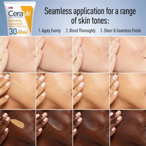 cerave hydrating mineral tinted sunscreen spf   shades
