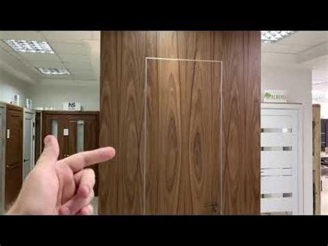 Двери скрытого монтажа SecretDoors с шпонированными панелями - YouTube ...