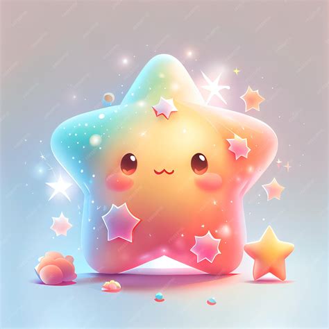 Premium Photo | Abstract cute star illustration with isolated background