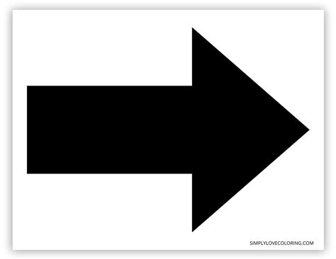 arrow signs   printables simply love coloring