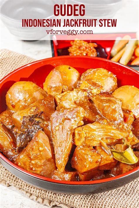gudeg indonesian jackfruit stew   veggy