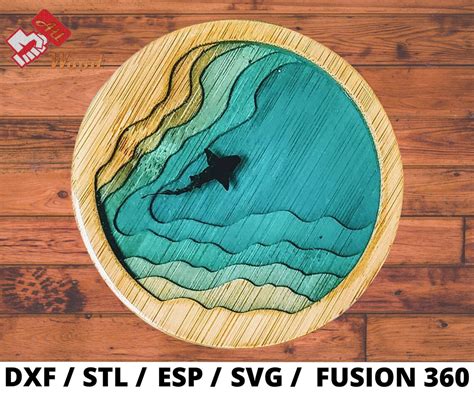 CNC File for Wood / STL Files / DXF Files / Coaster Cnc File / | Etsy