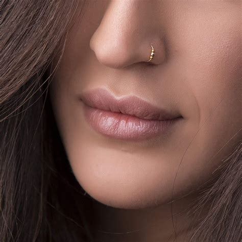 Thin Gold Nose Ring 24 Gauge 14k Gold Filled Nose Piercing - Etsy Australia