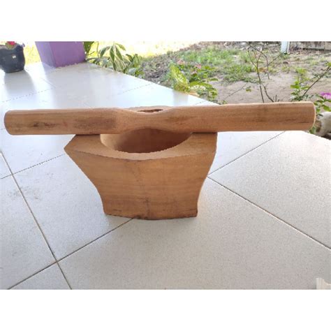 gambar lesung kayu  koleksi gambar