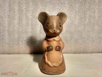 Резиновая игрушка Матушка мышь старая резина СССР Л