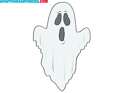 how to draw a easy ghost