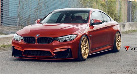 Sakhir Orange BMW M4 Flaunts Gold Rims | Carscoops
