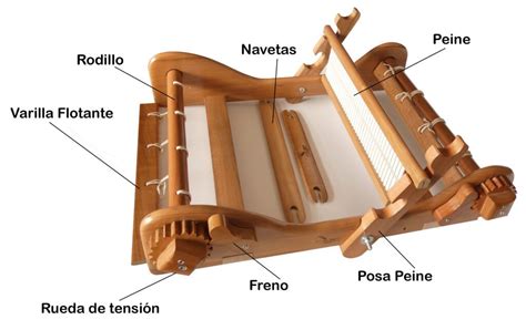 Telar de Peine y sus partes - Aula Textil